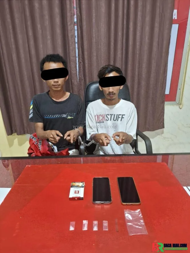 Tim Mata Elang Satres Narkoba Polres Kuansing Amankan Dua Pengedar Peredaran Shabu di Singingi Hilir